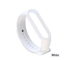 Szíj Xiaomi Mi Smart Band 5 / Band 6 aktivitásmérő kiegészítő szilikon szíj  "white"